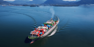 Vessel on the sea